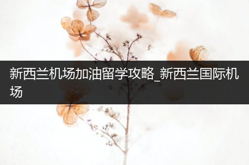 新西兰机场加油留学攻略_新西兰国际机场