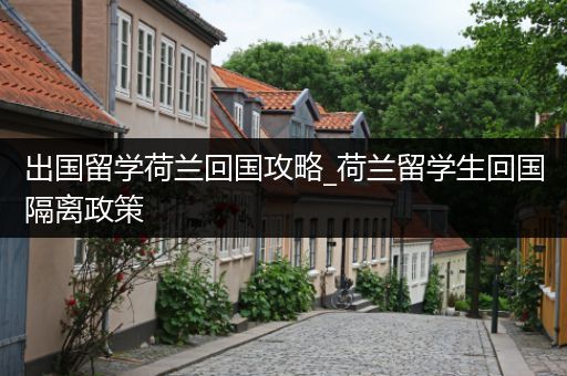 出国留学荷兰回国攻略_荷兰留学生回国隔离政策