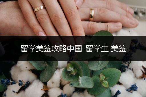 留学美签攻略中国-留学生 美签
