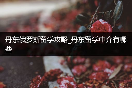 丹东俄罗斯留学攻略_丹东留学中介有哪些