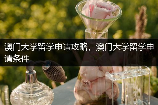 澳门大学留学申请攻略，澳门大学留学申请条件