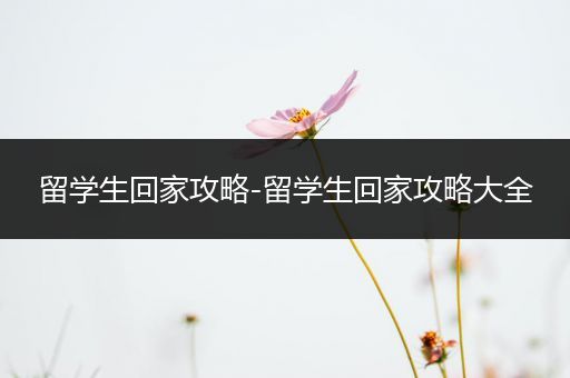 留学生回家攻略-留学生回家攻略大全