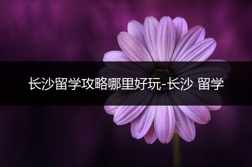 长沙留学攻略哪里好玩-长沙 留学