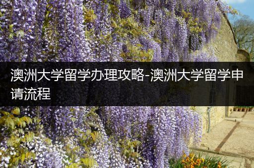 澳洲大学留学办理攻略-澳洲大学留学申请流程