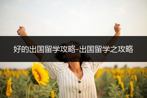 好的出国留学攻略-出国留学之攻略