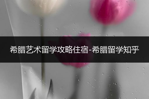 希腊艺术留学攻略住宿-希腊留学知乎