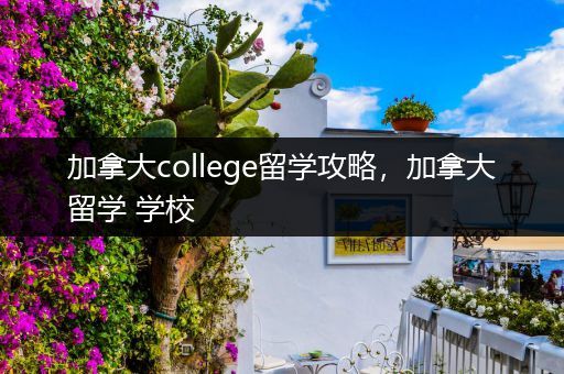 加拿大college留学攻略，加拿大留学 学校