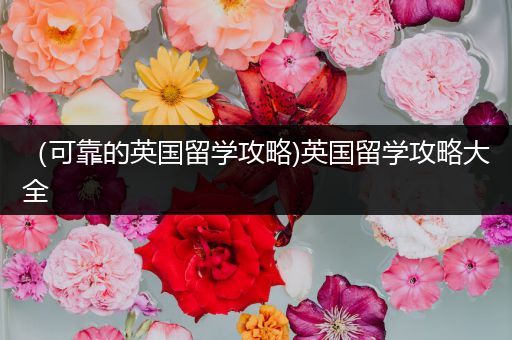 （可靠的英国留学攻略)英国留学攻略大全