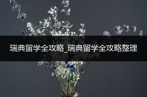 瑞典留学全攻略_瑞典留学全攻略整理