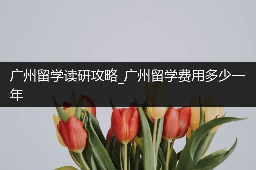 广州留学读研攻略_广州留学费用多少一年