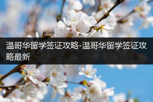 温哥华留学签证攻略-温哥华留学签证攻略最新