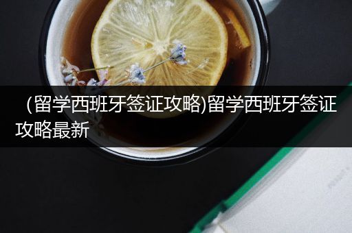 （留学西班牙签证攻略)留学西班牙签证攻略最新