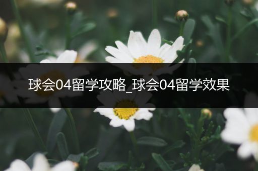 球会04留学攻略_球会04留学效果