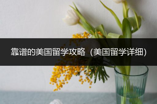 靠谱的美国留学攻略（美国留学详细）