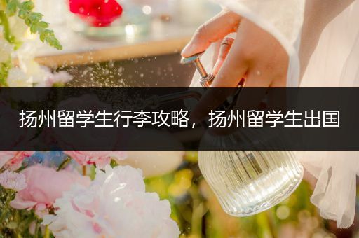 扬州留学生行李攻略，扬州留学生出国