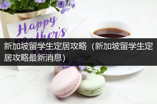 新加坡留学生定居攻略（新加坡留学生定居攻略最新消息）