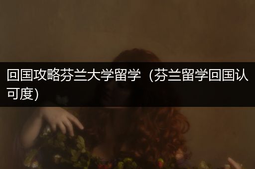回国攻略芬兰大学留学（芬兰留学回国认可度）