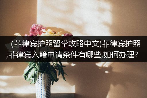 （菲律宾护照留学攻略中文)菲律宾护照,菲律宾入籍申请条件有哪些,如何办理?