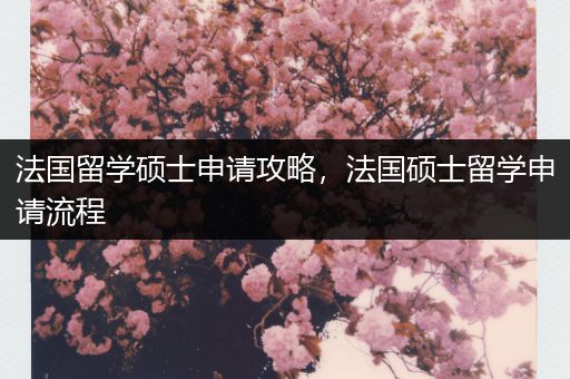 法国留学硕士申请攻略，法国硕士留学申请流程