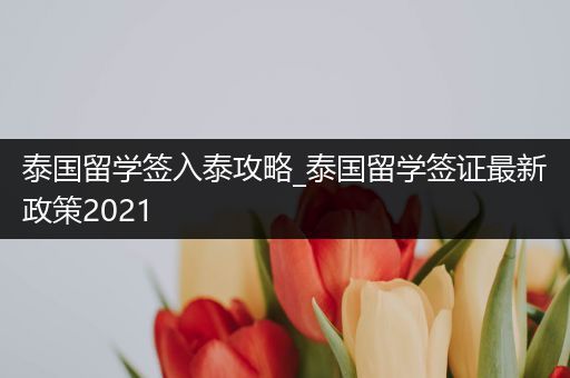 泰国留学签入泰攻略_泰国留学签证最新政策2021