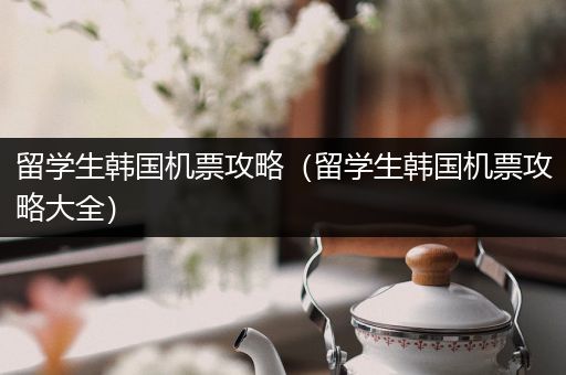 留学生韩国机票攻略（留学生韩国机票攻略大全）