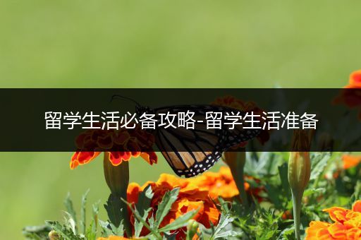 留学生活必备攻略-留学生活准备