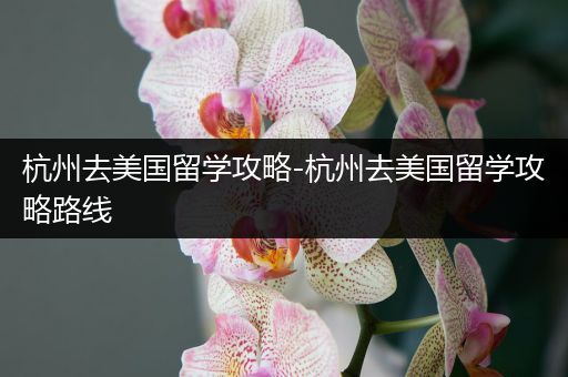 杭州去美国留学攻略-杭州去美国留学攻略路线