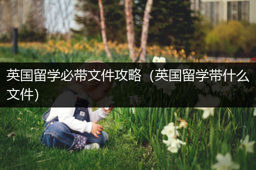 英国留学必带文件攻略（英国留学带什么文件）