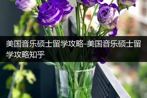 美国音乐硕士留学攻略-美国音乐硕士留学攻略知乎