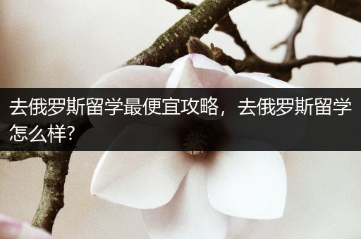 去俄罗斯留学最便宜攻略，去俄罗斯留学怎么样?