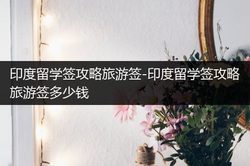 印度留学签攻略旅游签-印度留学签攻略旅游签多少钱