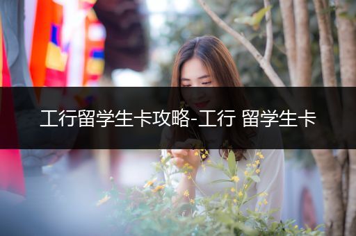 工行留学生卡攻略-工行 留学生卡
