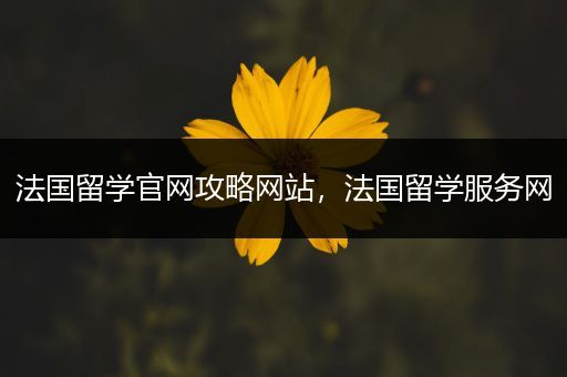 法国留学官网攻略网站，法国留学服务网