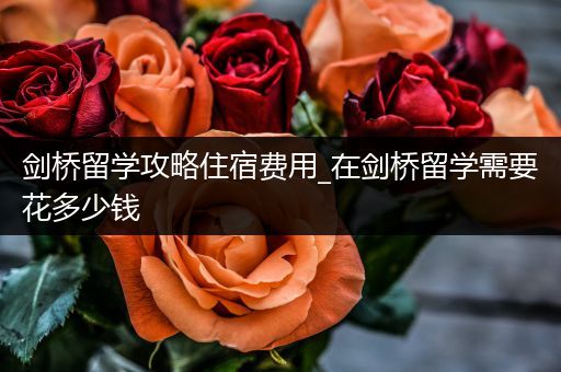 剑桥留学攻略住宿费用_在剑桥留学需要花多少钱