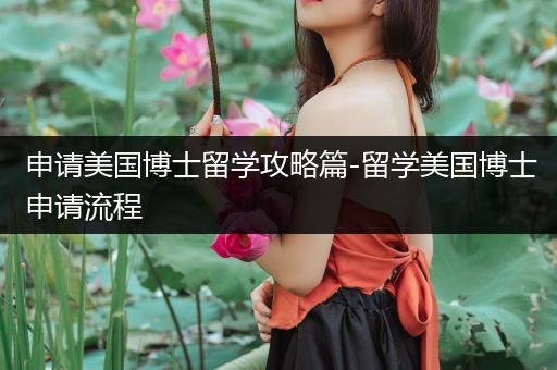 申请美国博士留学攻略篇-留学美国博士申请流程