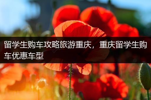 留学生购车攻略旅游重庆，重庆留学生购车优惠车型
