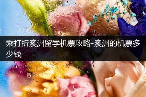 乘打折澳洲留学机票攻略-澳洲的机票多少钱