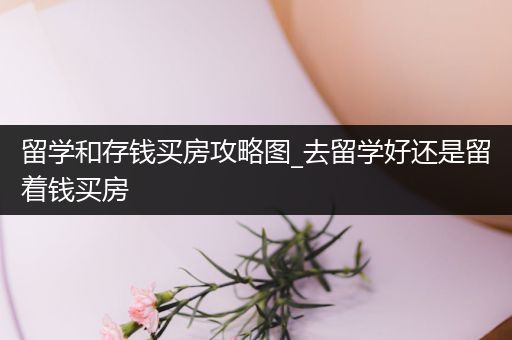 留学和存钱买房攻略图_去留学好还是留着钱买房