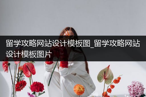 留学攻略网站设计模板图_留学攻略网站设计模板图片