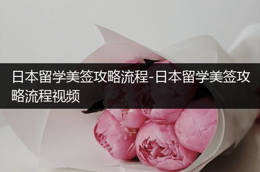 日本留学美签攻略流程-日本留学美签攻略流程视频