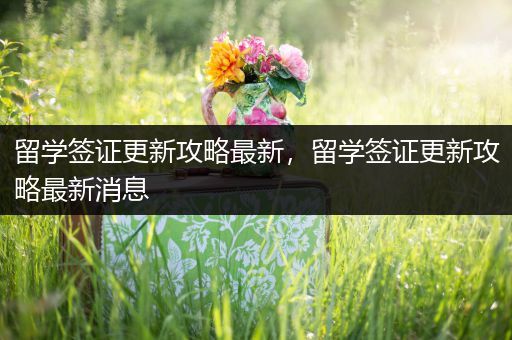 留学签证更新攻略最新，留学签证更新攻略最新消息