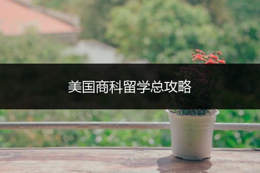 美国商科留学总攻略