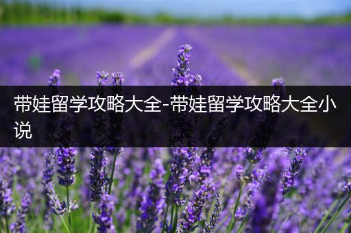 带娃留学攻略大全-带娃留学攻略大全小说