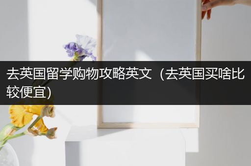 去英国留学购物攻略英文（去英国买啥比较便宜）