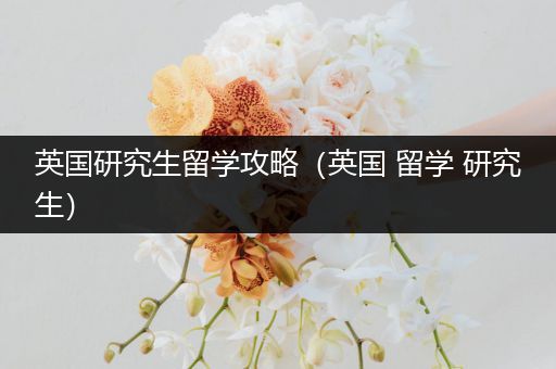 英国研究生留学攻略（英国 留学 研究生）