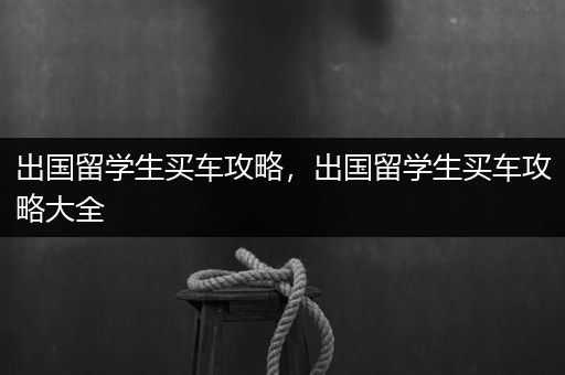 出国留学生买车攻略，出国留学生买车攻略大全