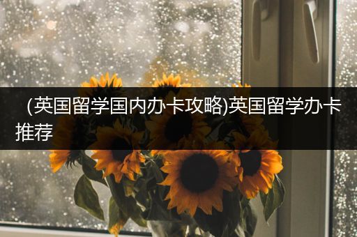 （英国留学国内办卡攻略)英国留学办卡推荐