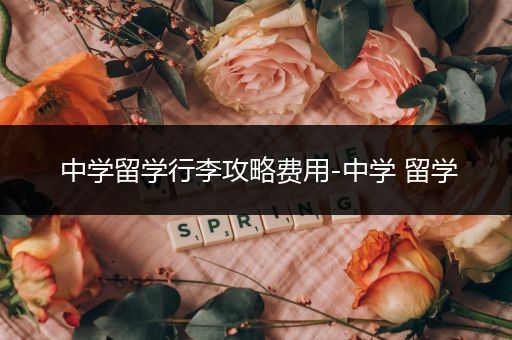 中学留学行李攻略费用-中学 留学