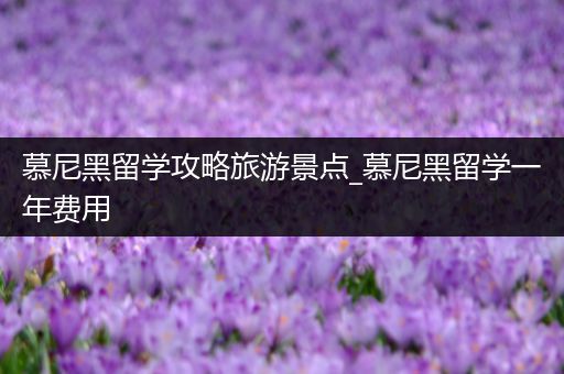 慕尼黑留学攻略旅游景点_慕尼黑留学一年费用