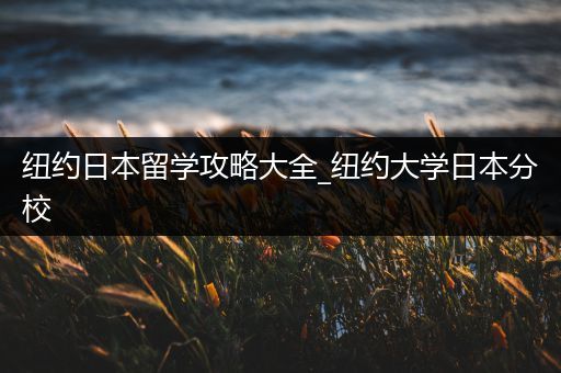 纽约日本留学攻略大全_纽约大学日本分校